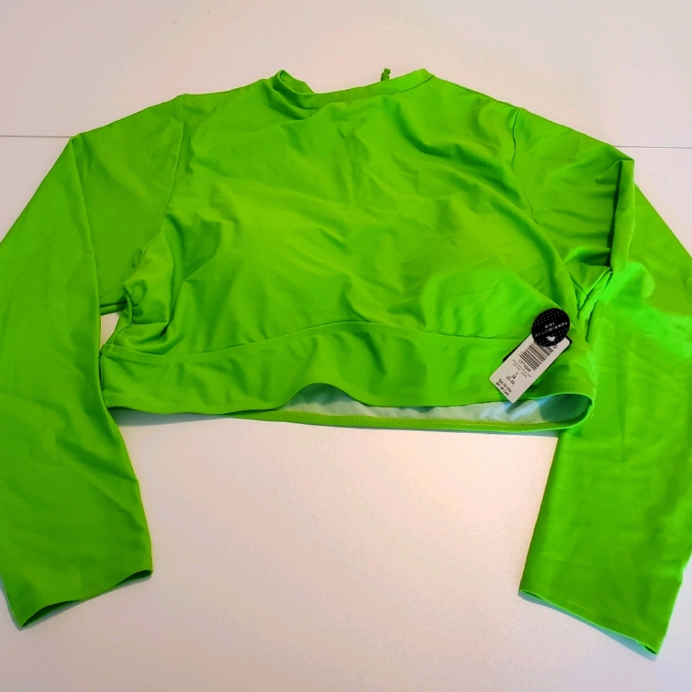Torrid long sleeve bikini top rashguard
